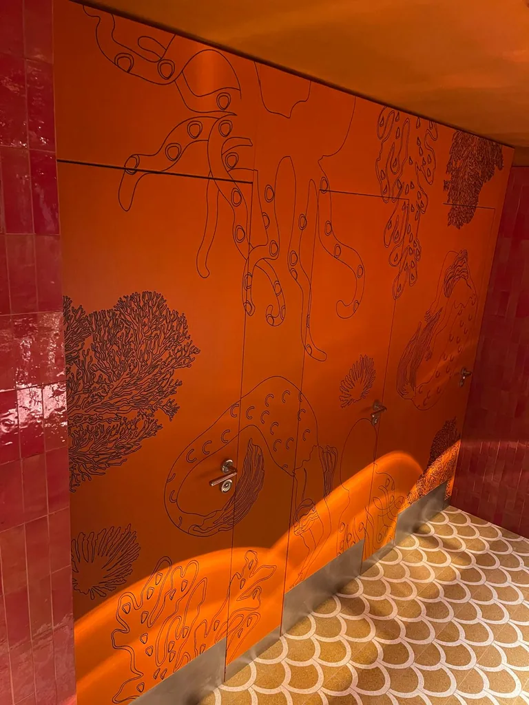 Custom interior doors project in Red Decorative Wall Panel Custom Interior Door by RPGroup